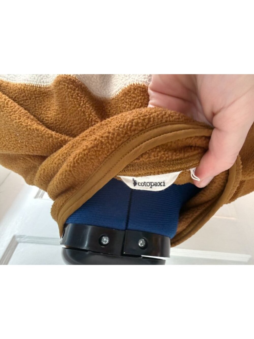 Cotopaxi Cream, Tan, Brown Half Zip Sherpa L/S Pullover Top XL - Picture 2 of 7